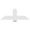 Ekena Millwork Eugene Architectural Grade PVC Gable Bracket, 48"W x 18"H x 4"D x 6"F, 9/12 Pitch GBP048X18X0406EUG00 - alternate 4
